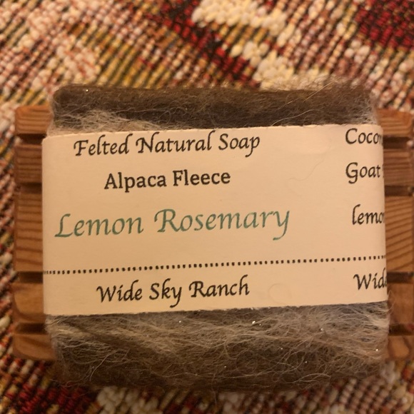 Men’s - Handmade Goat Milk Soap inside Alpaca Fleece (Lemon Rosemary) - Picture 13 of 15